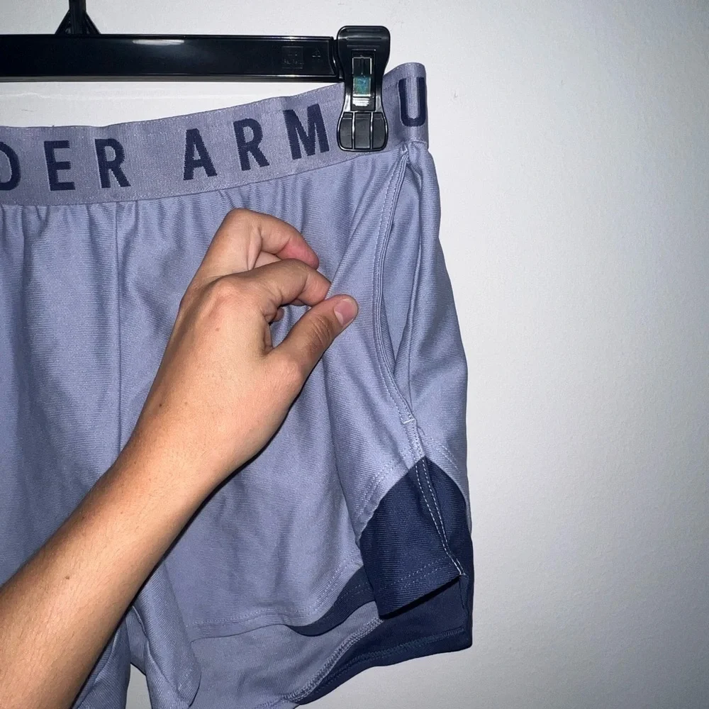 Light purple and dark purple Under Armour Athletic Shorts Small